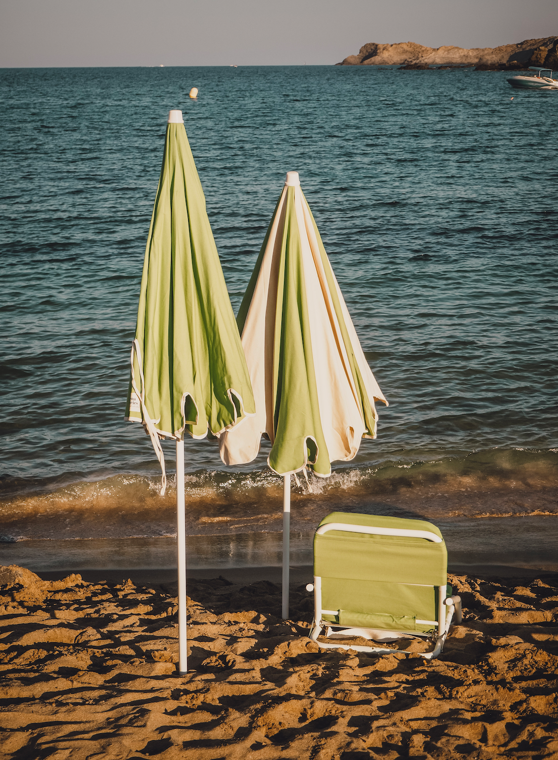 Silla de playa de algodón orgánico fabricada en Europa ( España ) en pequeños talleres locales de artesanos.